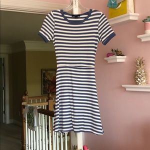 Forever 21 blue striped dress